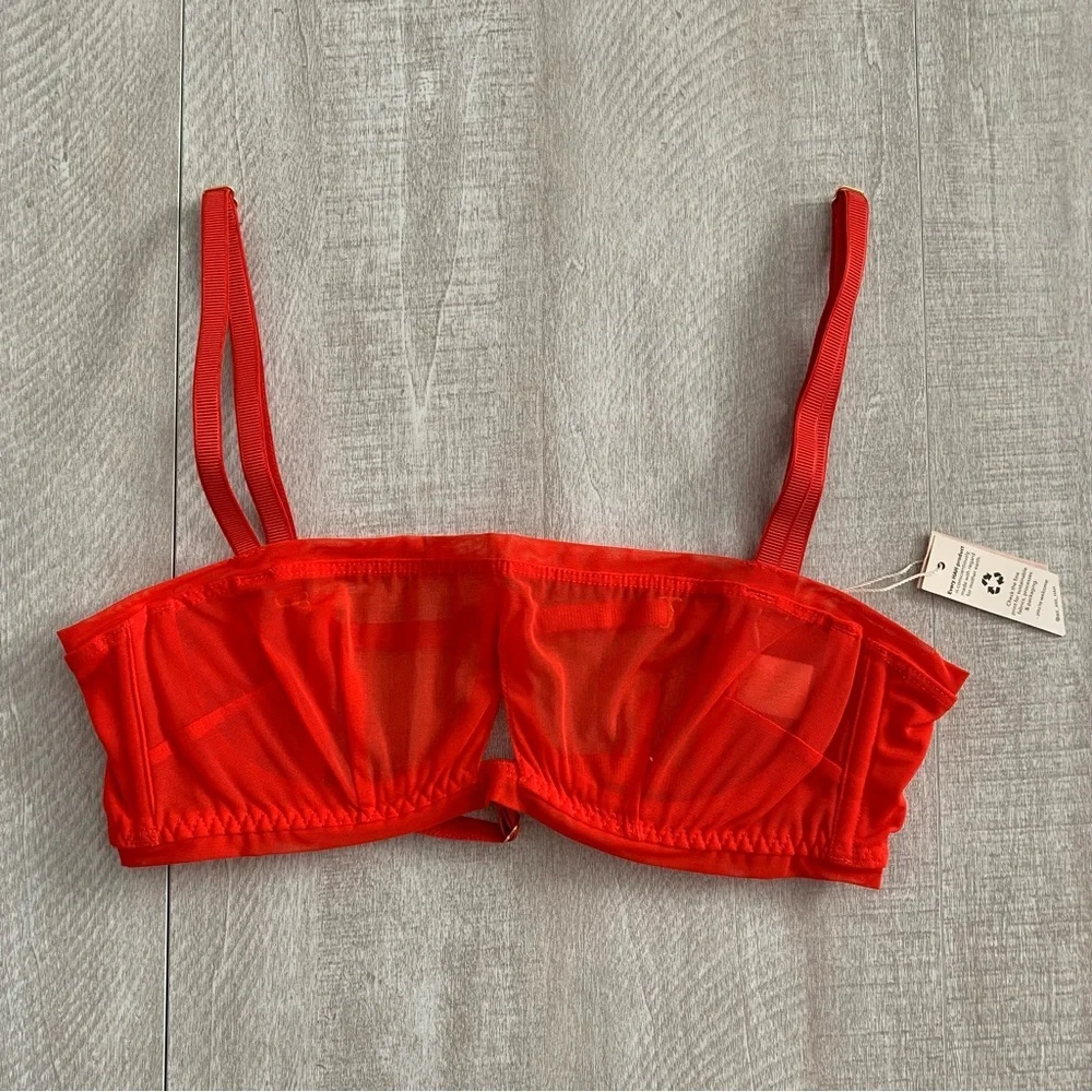 We Are HAH X Free People Mesh Underwire Bra Lingerie Size 30-38B
